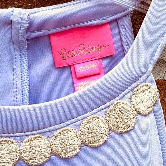 Lilly Pulitzer Lavender Dress with Gold Accents - Picture 2 of 11